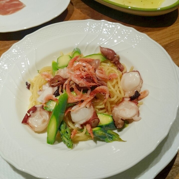 春の恵みがいっぱいのアーリオオーリオスパゲティ